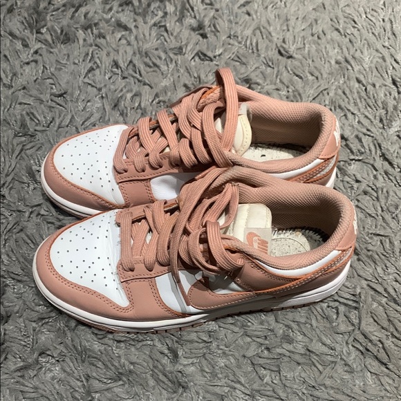 Nike Dunks Pink and White Sneakers - Picture 2 of 10